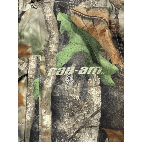 Vintage 90s Can-Am Camo Jacket MENS G/L Hunting Outdoor Fishing Water Repellent - Picture 5 of 12